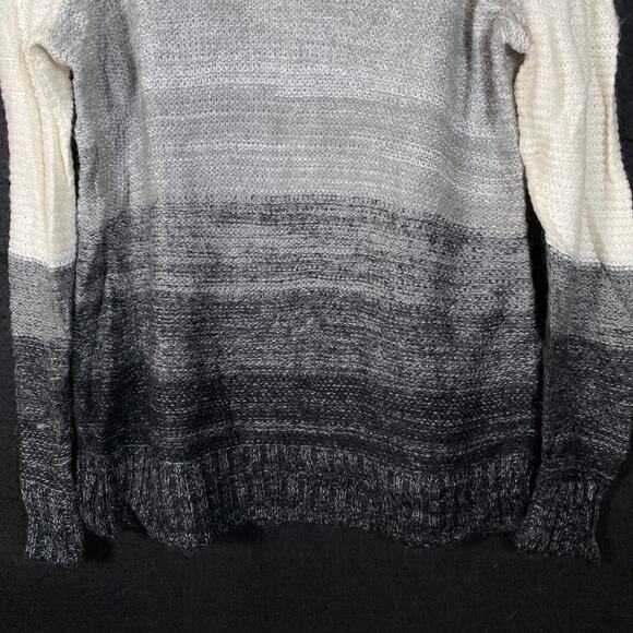 Calvin Klein Womens Sweater Multicolored Ombre Cowl Neck Mohair Wool Blend M - Picture 3 of 11